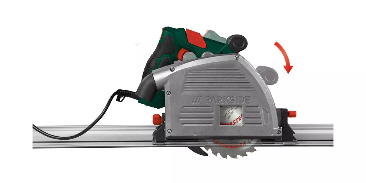 Parkside Plunge saw with rail PTSS 1200 D2