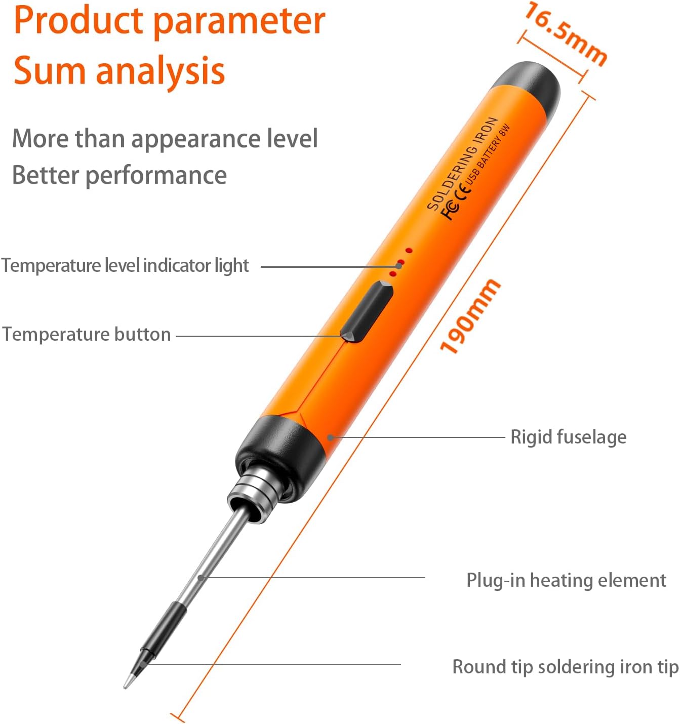 Micro-USB Soldering Iron Kit,with Battery 5v and  ....