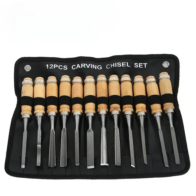 Woodworking Carving Knife Carpenter Tools x12