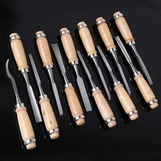 Woodworking Carving Knife Carpenter Tools x12