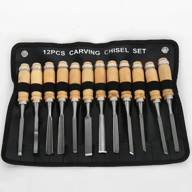 Woodworking Carving Knife Carpenter Tools x12