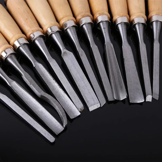 Woodworking Carving Knife Carpenter Tools x12