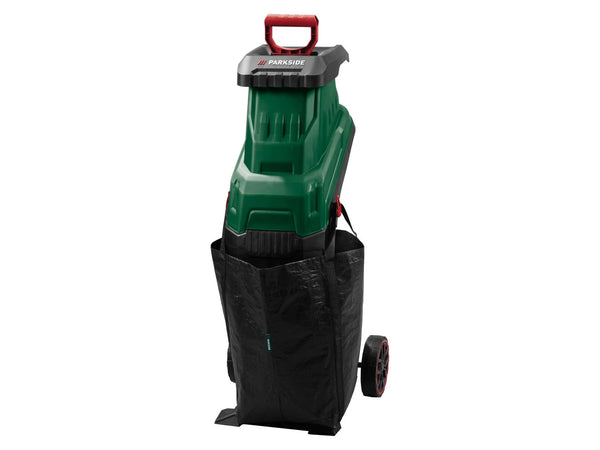 ParkSide PMH 2500 A1 Silent Chopper with Knife Chopper with Collection Bag 2500W Turbo Power Motor