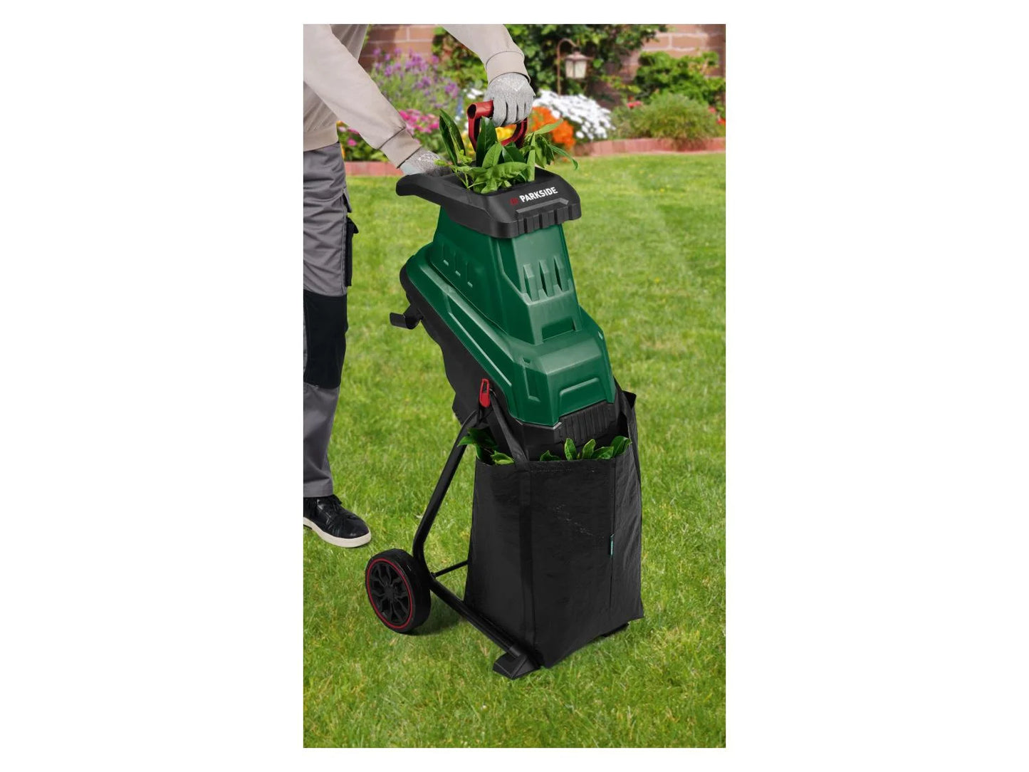 ParkSide PMH 2500 A1 Silent Chopper with Knife Chopper with Collection Bag 2500W Turbo Power Motor